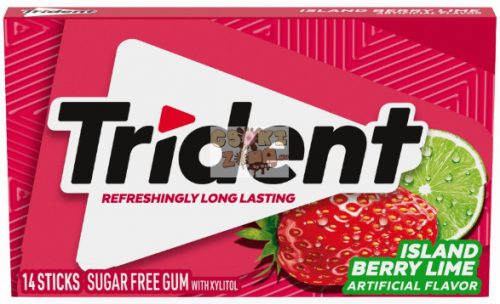 Trident rágógumi Island Berry Lime 14 db-os (12db/karton)