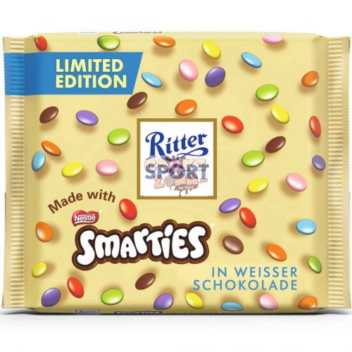 Ritter Sport Smarties fehér csokoládé 100g (10)