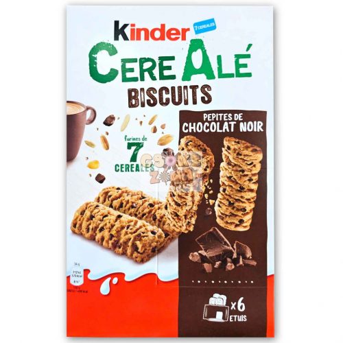 kinder CereAlé ropogós keksz étcsokoládé darabokkal 6 db-os, 204g