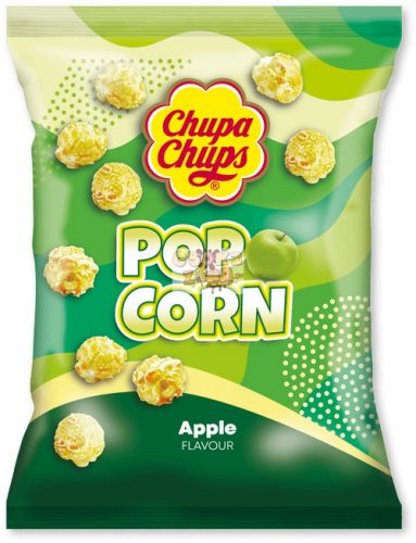 Chupa Chups Popcorn zöldalmás 90g (12)