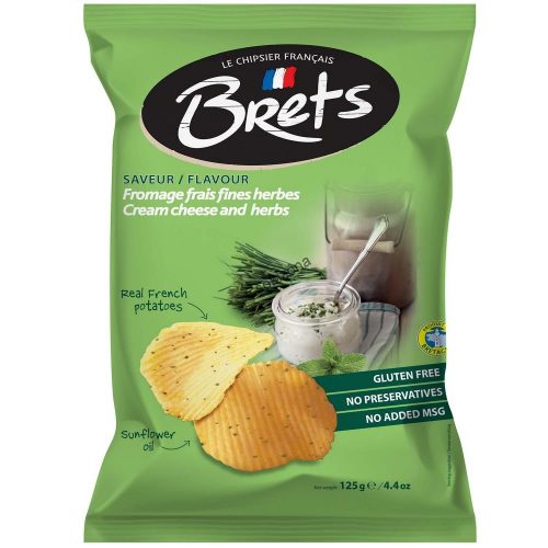 Brets krémsajtos-zöldfűszeres chips 125g
