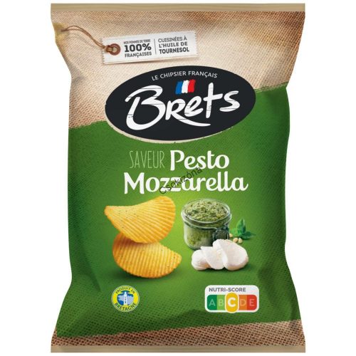 Brets pesto-mozzarella chips 125g